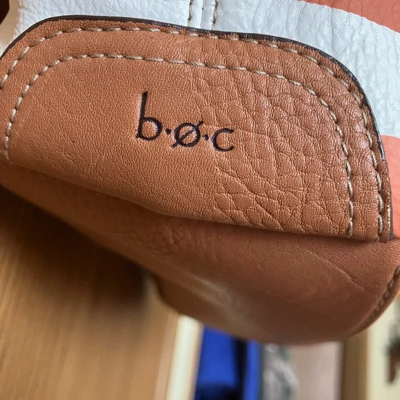 Born Concept Striped Brown and Orange Women's Bag - Picture 8 of 8